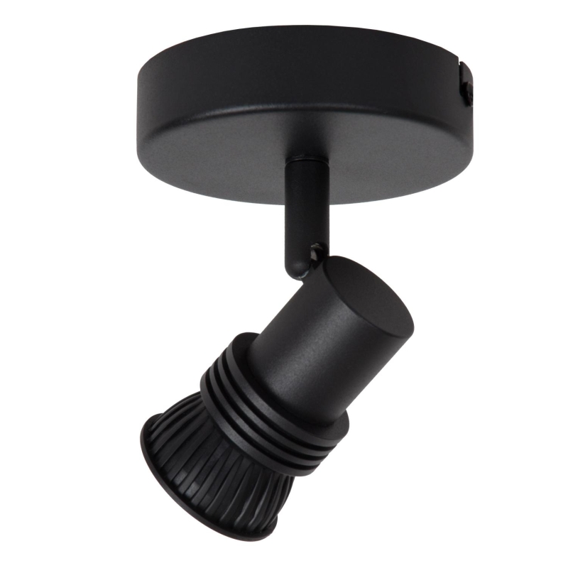 Lucide KIANTI - Ceiling spotlight - Ø 10 cm - 1xGU10 - Black
